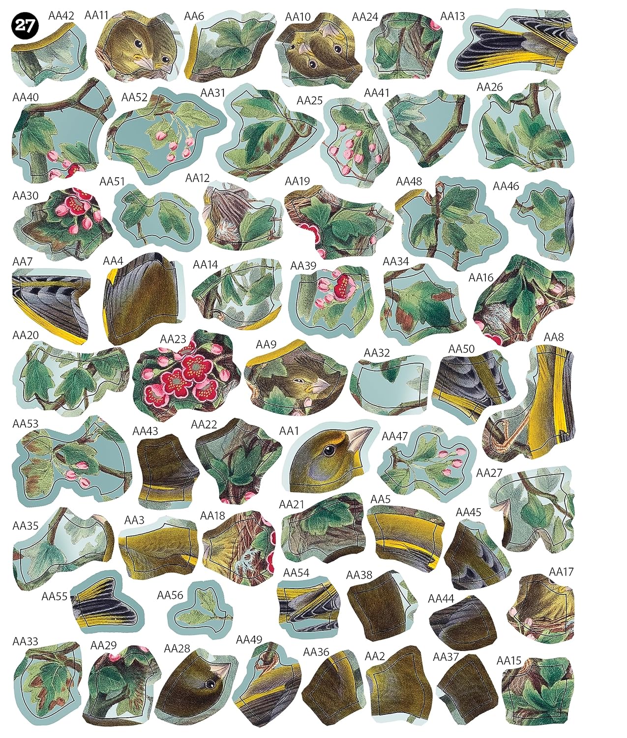Vintage: Birds (Sticker-By-Number) by Brain Games 20 9781639384204_2