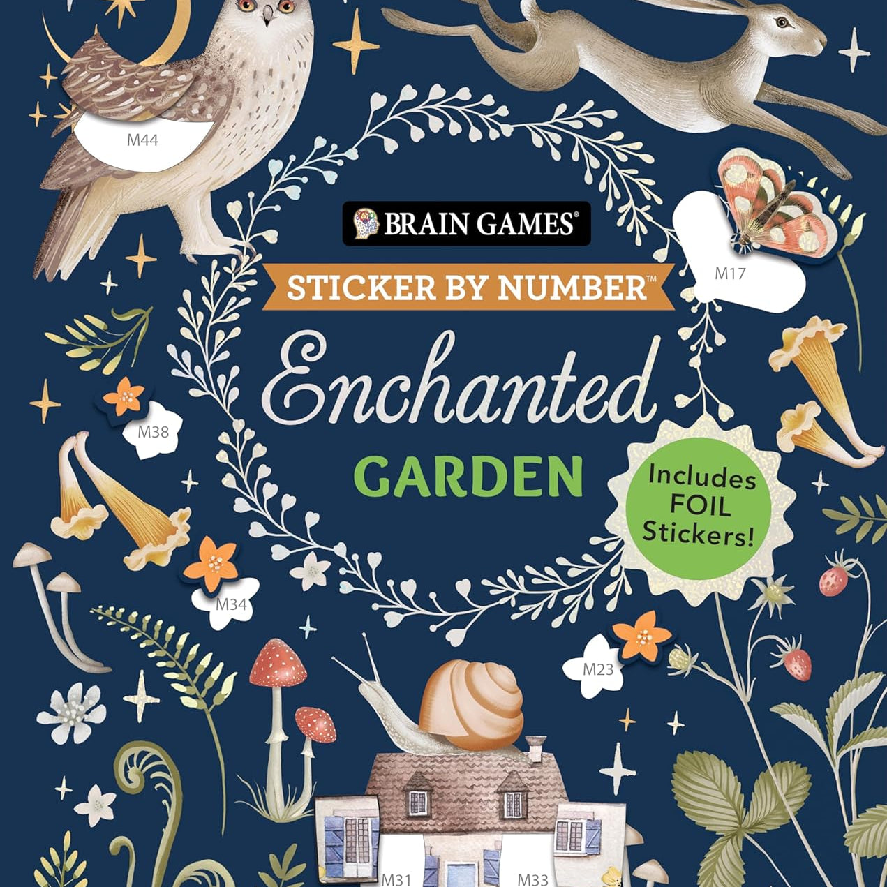 Enchanted Garden Sticker By Number by Brain Games 20 9781639384785