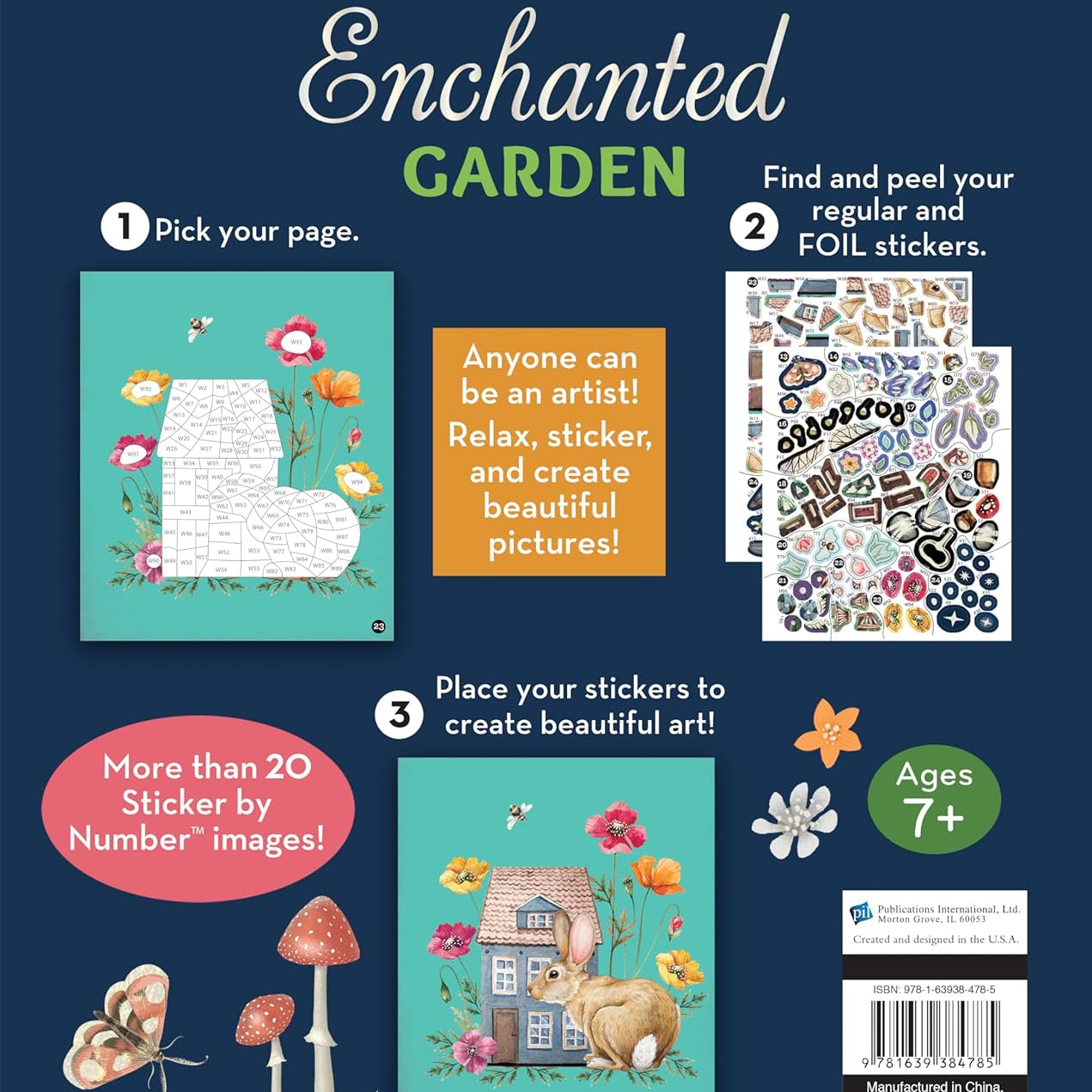 Enchanted Garden Sticker By Number by Brain Games 20 9781639384785_e09bebaa-6b94-47d2-98ab-84f44eade712