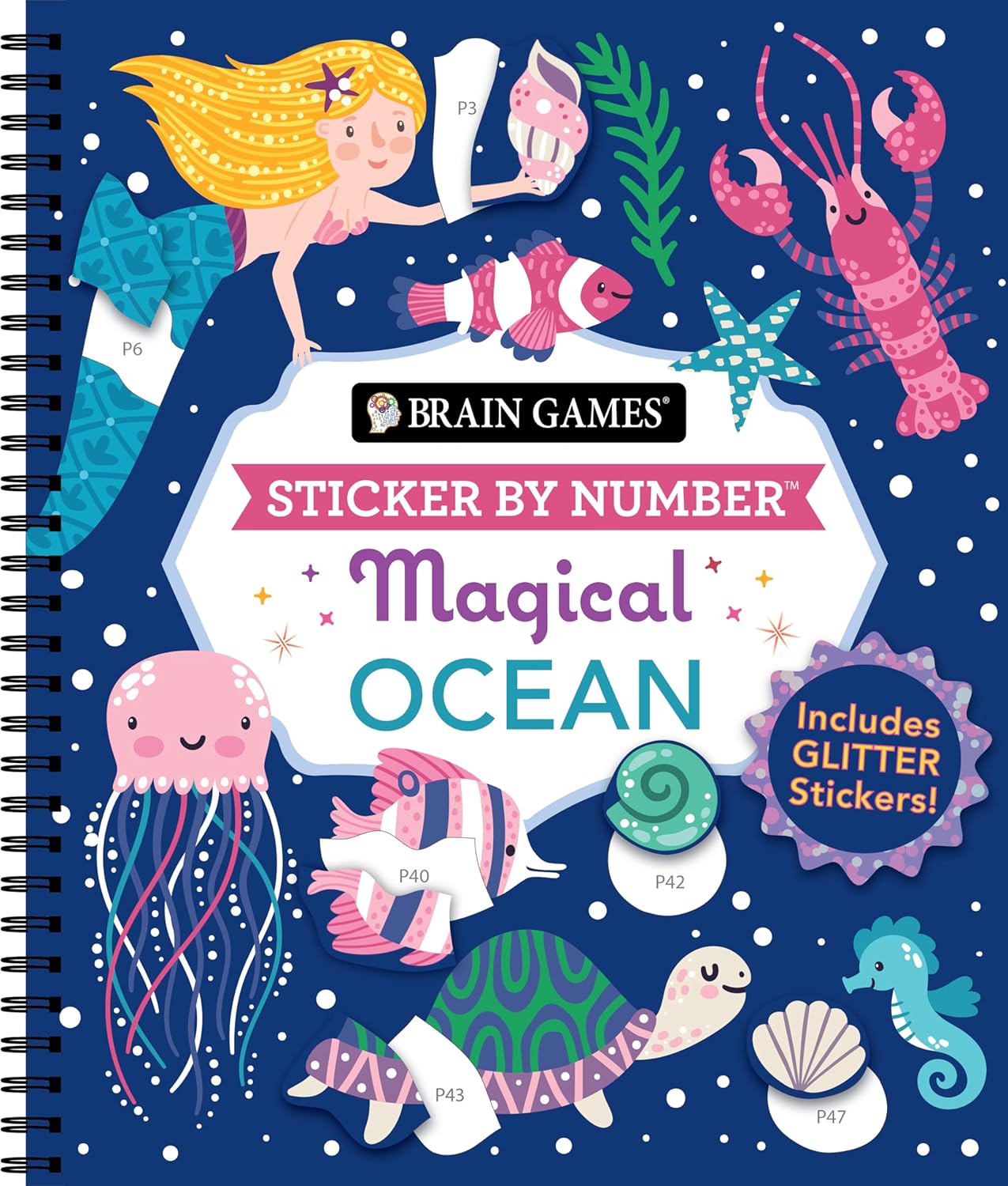 Magical Ocean Sticker By Number by Brain Games 20 9781639384839