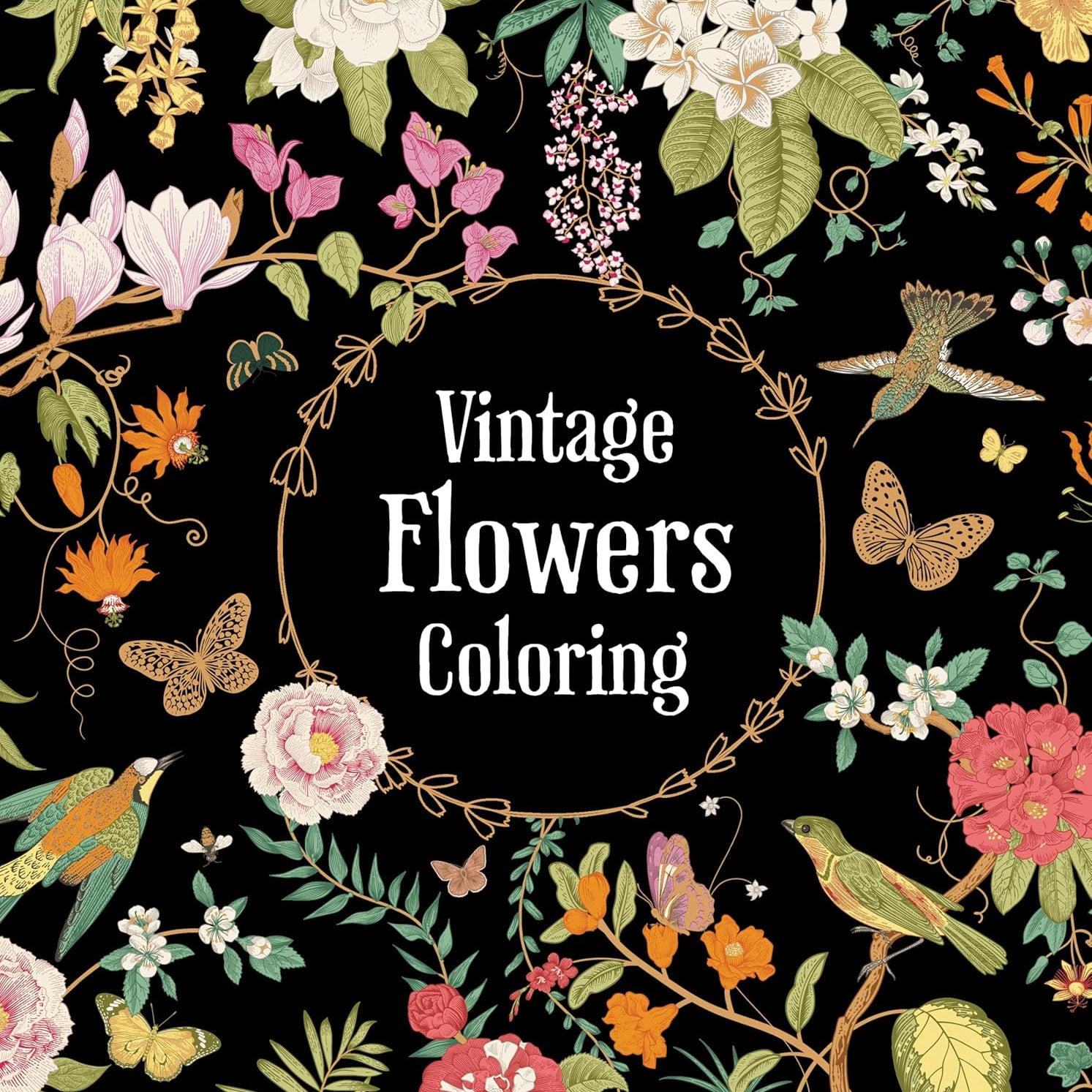 Vintage Flowers Coloring (Keepsake Coloring Books) by New Seasons 9781639385522