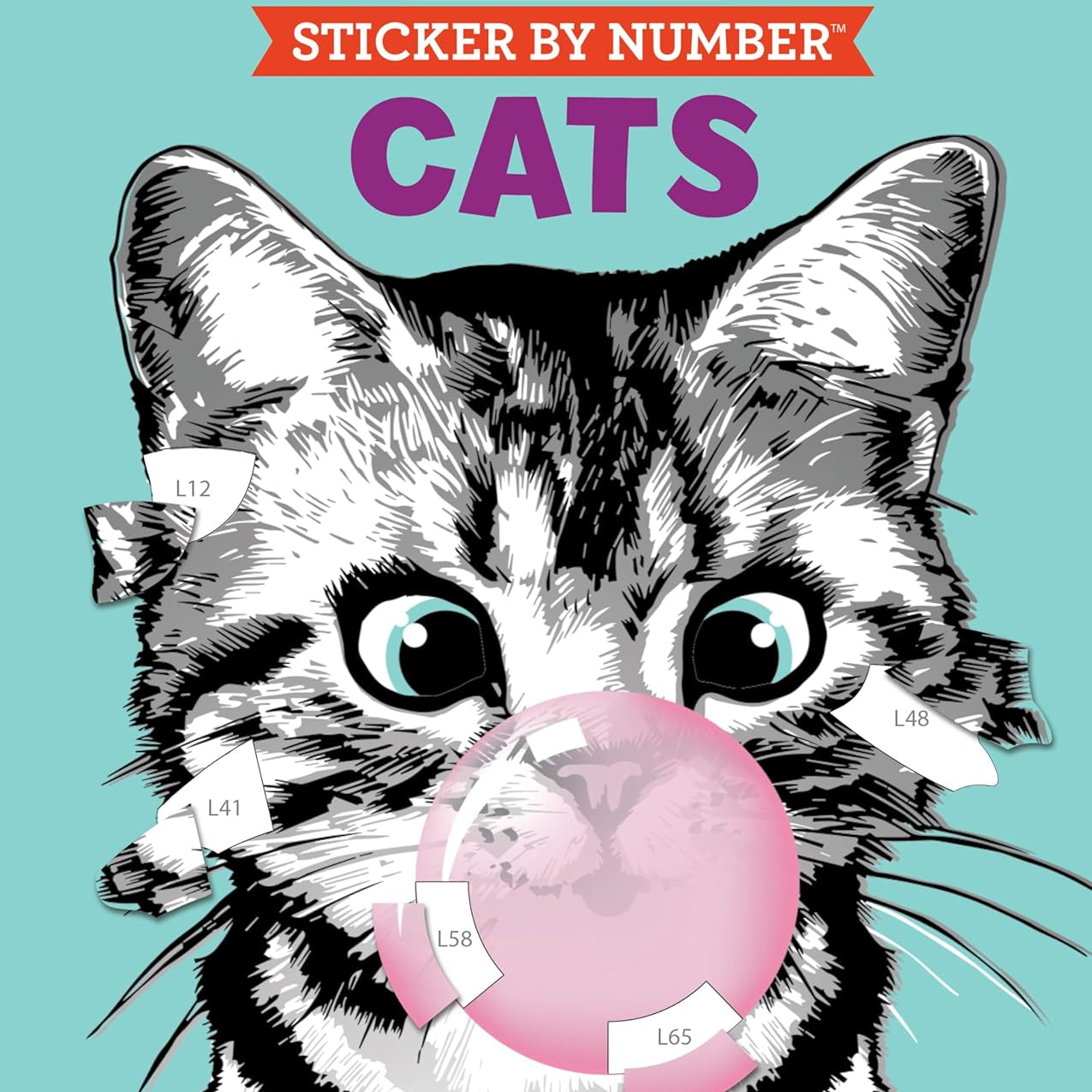 Cats Sticker-By-Number: Vol. 2 by Brain Games 20 9781639385829