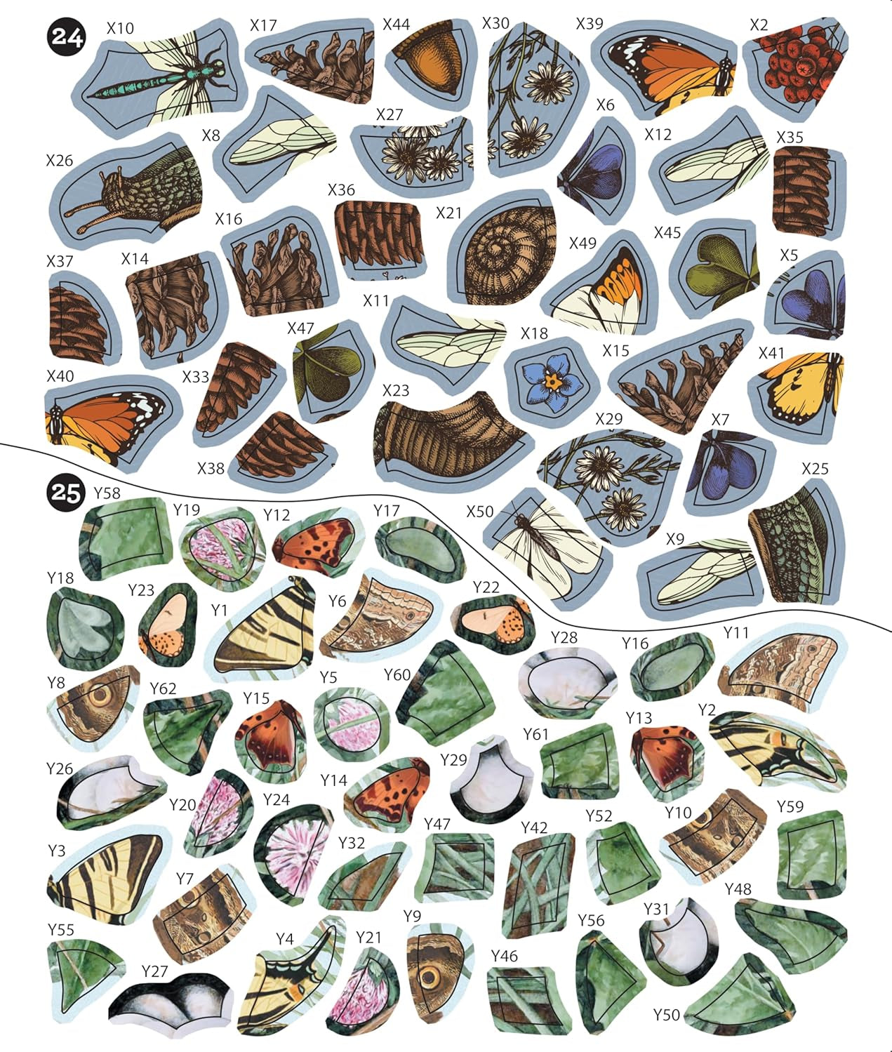 Vintage: Forest (Sticker-By-Number) by Brain Games 20 9781639387465_4