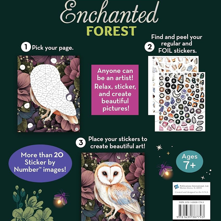 Enchanted Forest Sticker By Number by Brain Games 20 9781639387793_87ab1539-ae9a-4b1a-b217-8ef856858888