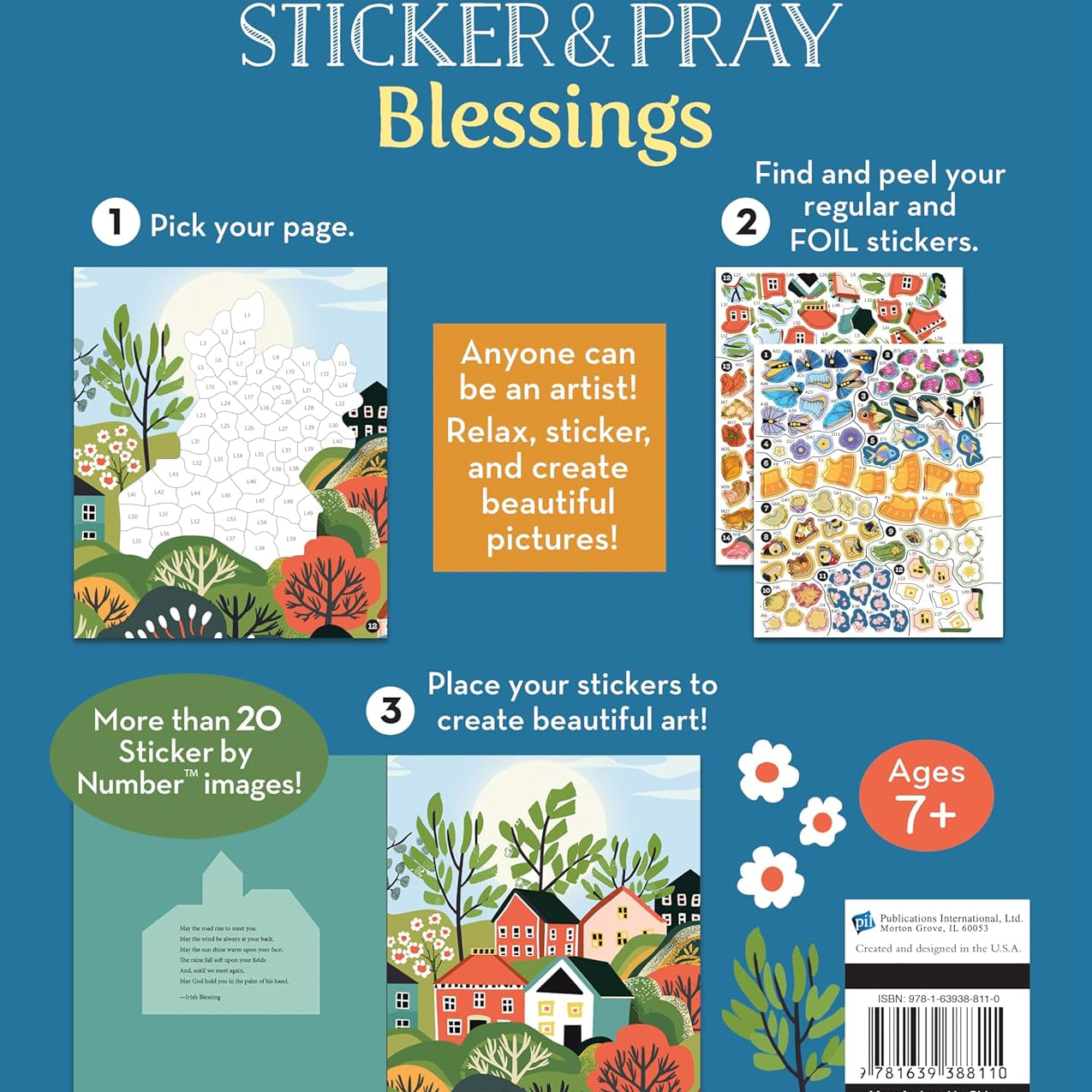Sticker And Pray: Blessings (Sticker-By-Number) by Brain Games 20 9781639388110_6453ae3f-c2d8-4b48-b061-27cb5e15bff6
