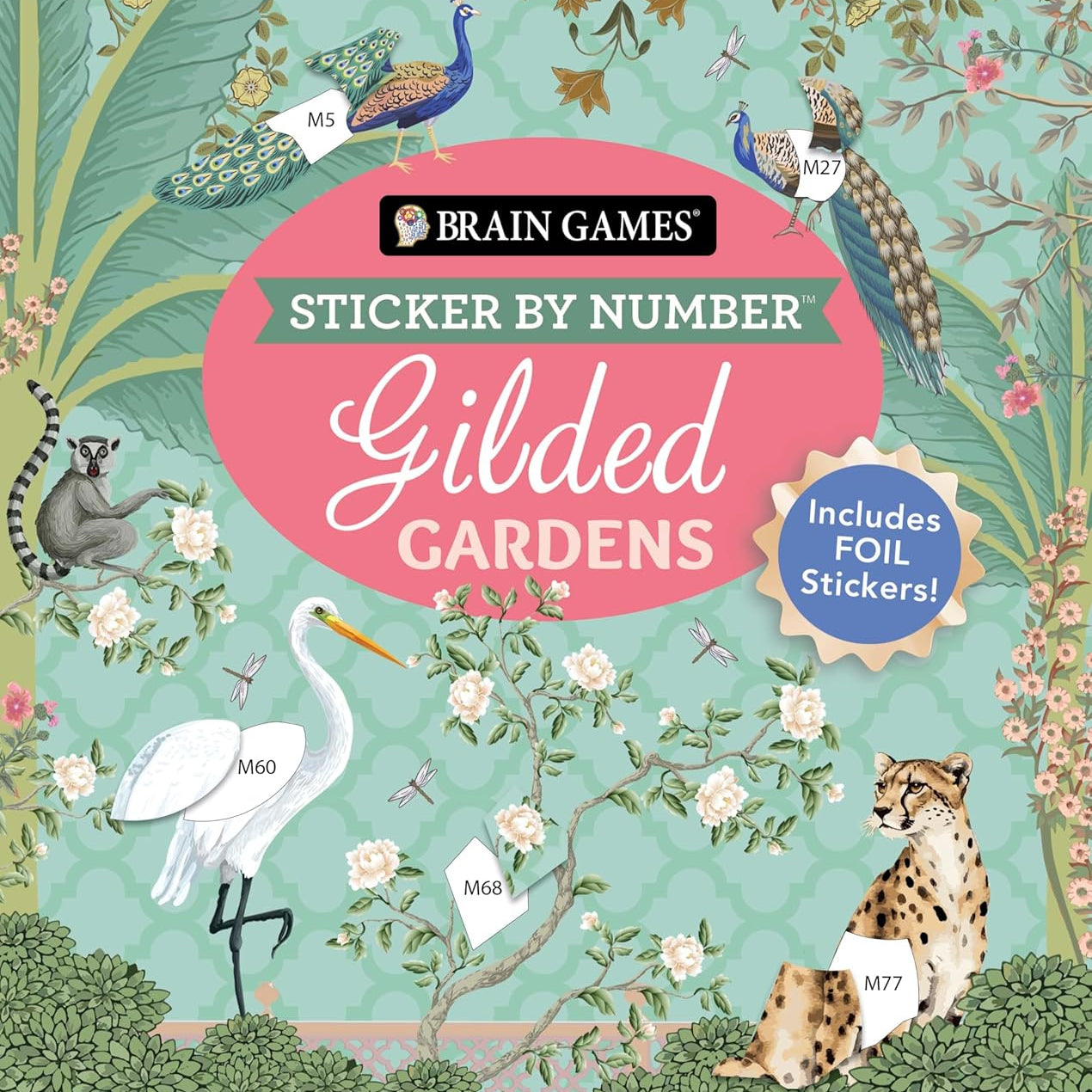 Gilded Garden Sticker By Number by Brain Games 20 9781639388424