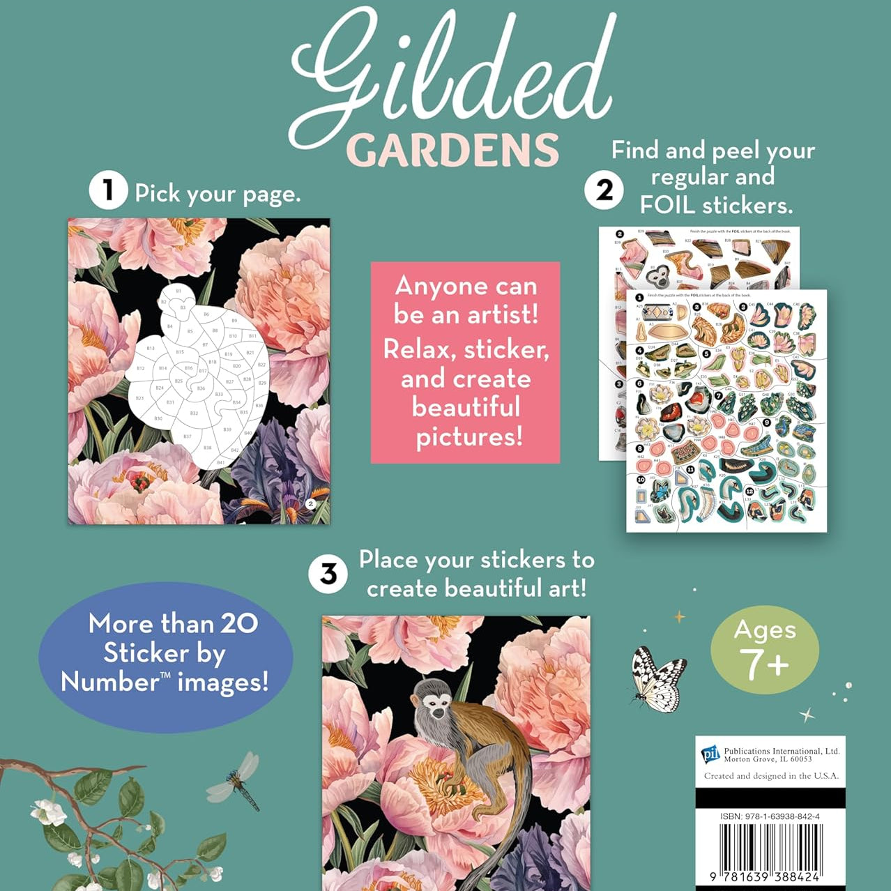Gilded Garden Sticker By Number by Brain Games 20 9781639388424_dbd3e4f6-1b0a-4112-9901-dcd97e727b75