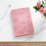 Kjv Holy Bible Pink Floral Faux Leather Gift Edition by Christian Art Gifts 20 9781639522859_3