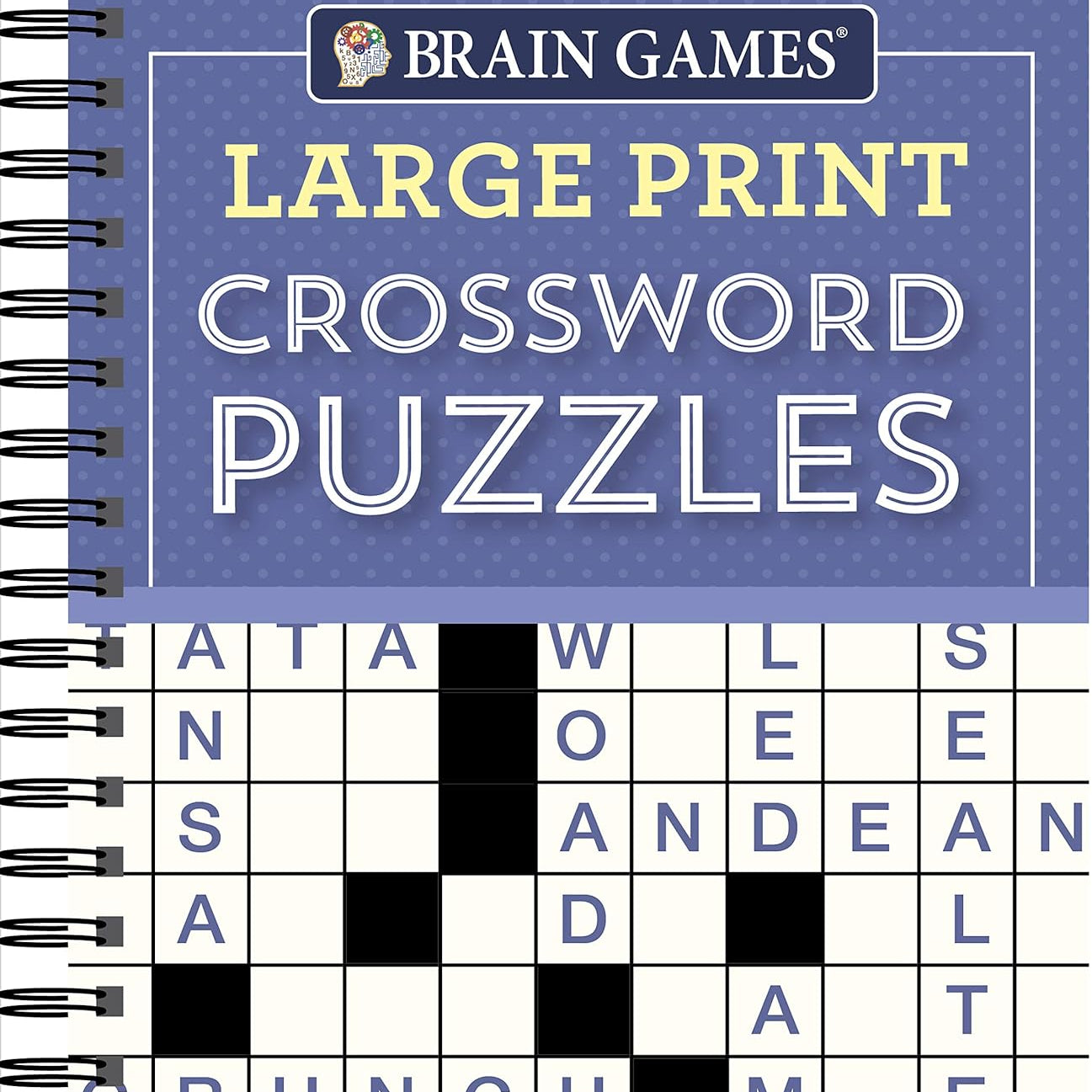 Large Print Crossword Puzzles by Brain Games 9781640304581