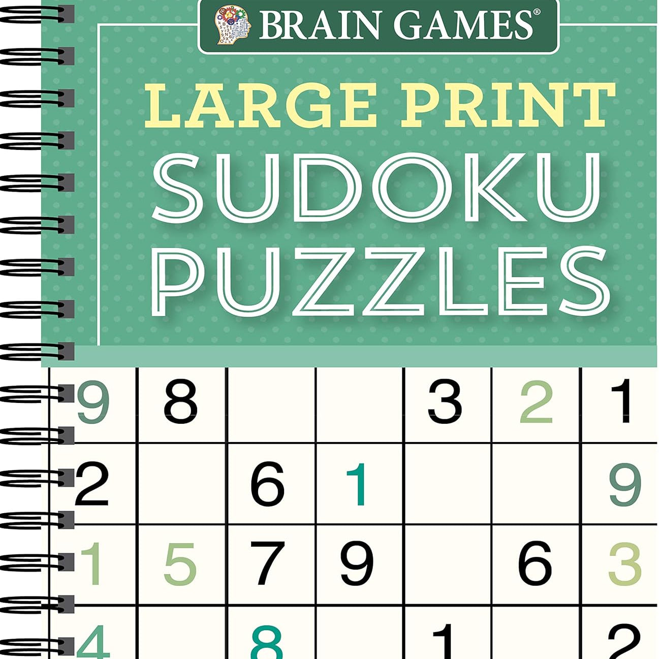 Brain Games Large Print Sudoku Puzzles 9781640304598