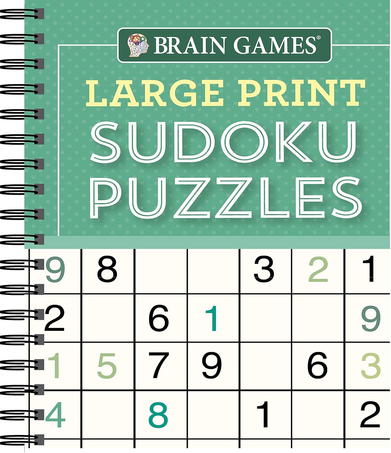 Brain Games Large Print Sudoku Puzzles 9781640304598