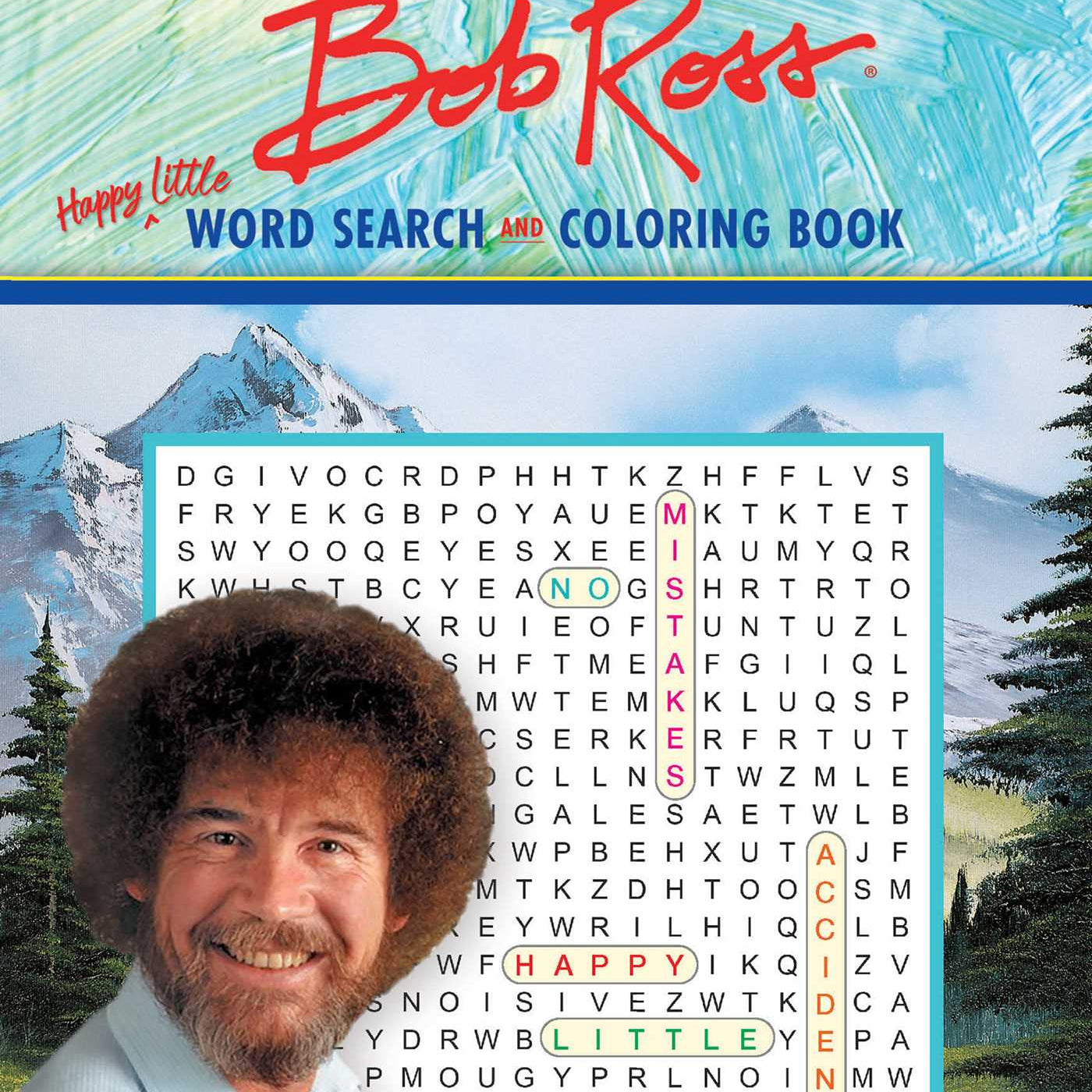 Bob Ross Word Search & Colorin 9781645175827