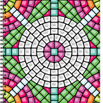 Sticker By Number: Mosaic by Brain Games 20 9781645587347_2_30f3159b-5201-44f3-b2a2-ed97e967e634