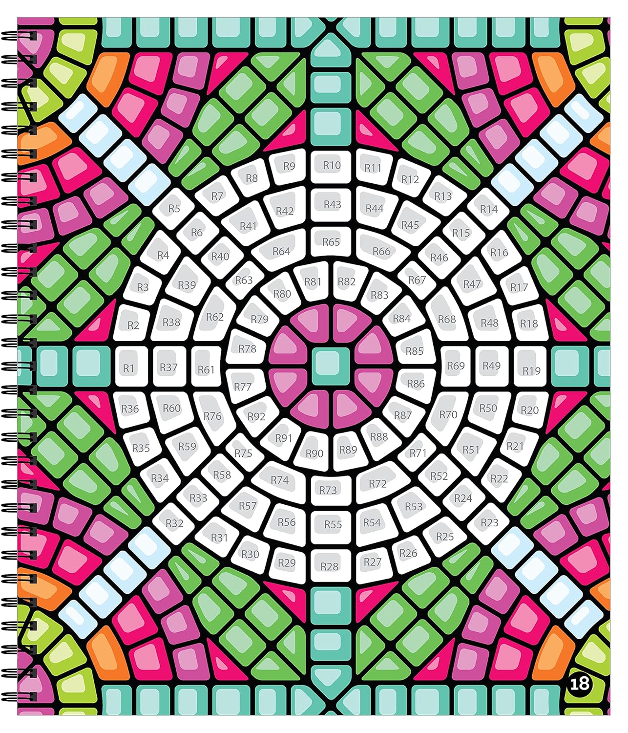 Sticker By Number: Mosaic by Brain Games 20 9781645587347_2_30f3159b-5201-44f3-b2a2-ed97e967e634