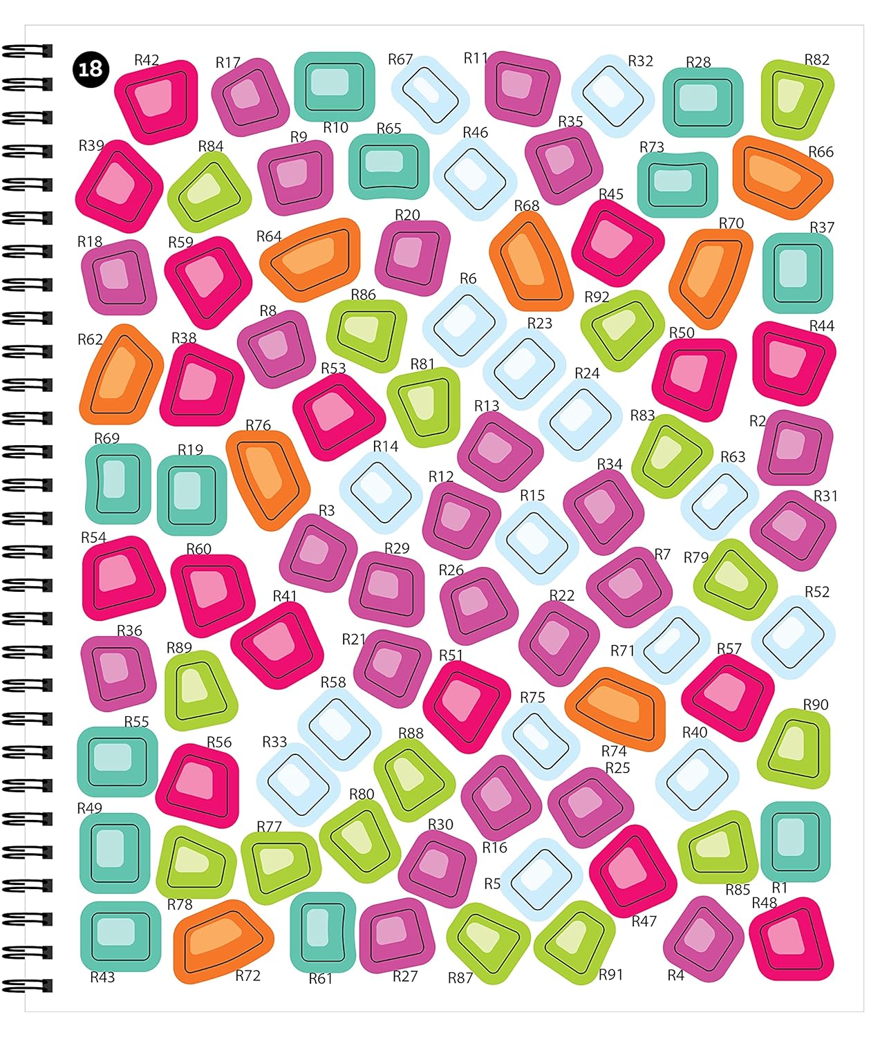 Sticker By Number: Mosaic by Brain Games 20 9781645587347_3