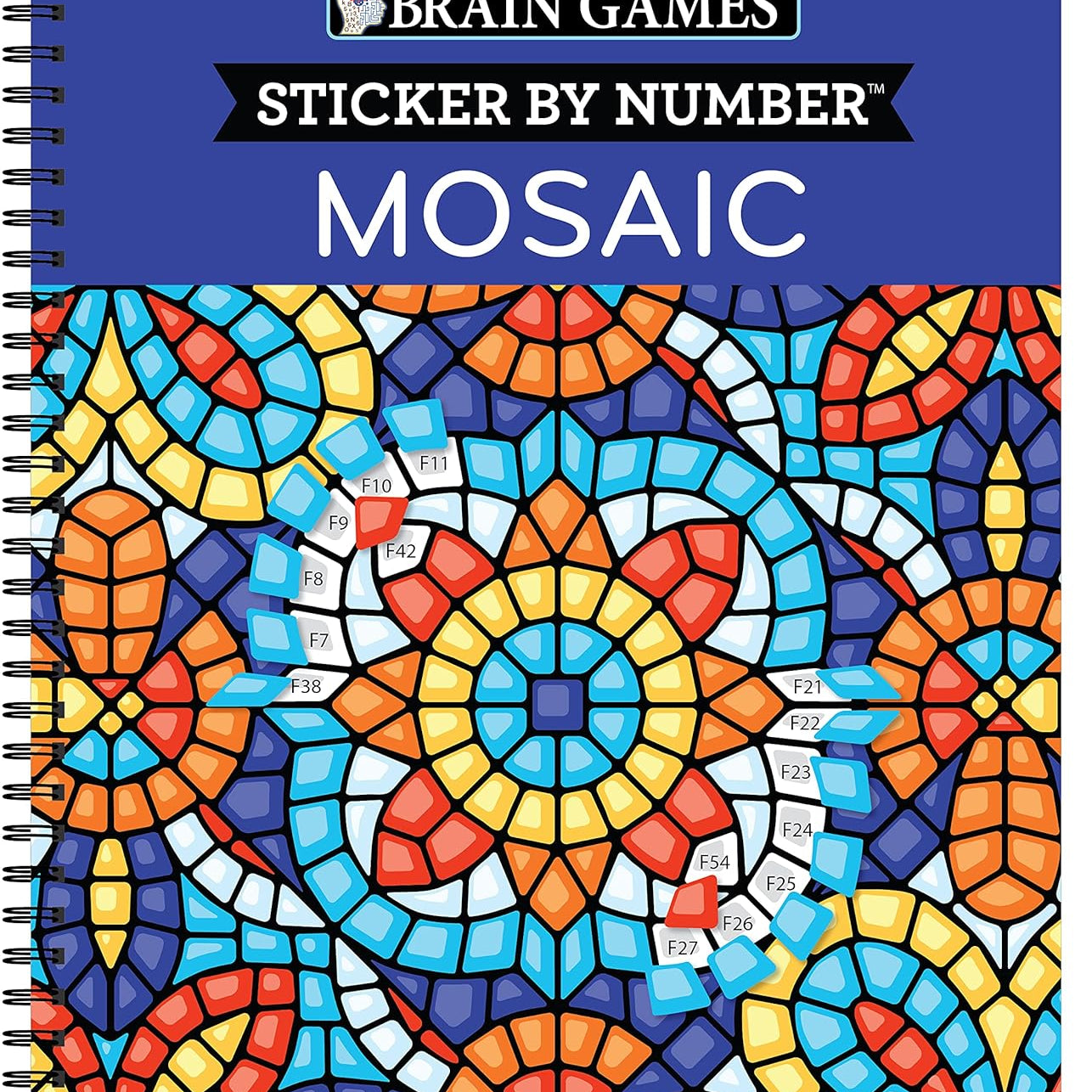Sticker By Number: Mosaic by Brain Games 20 9781645587347_35b40456-210a-4991-9cad-854bab64d5eb