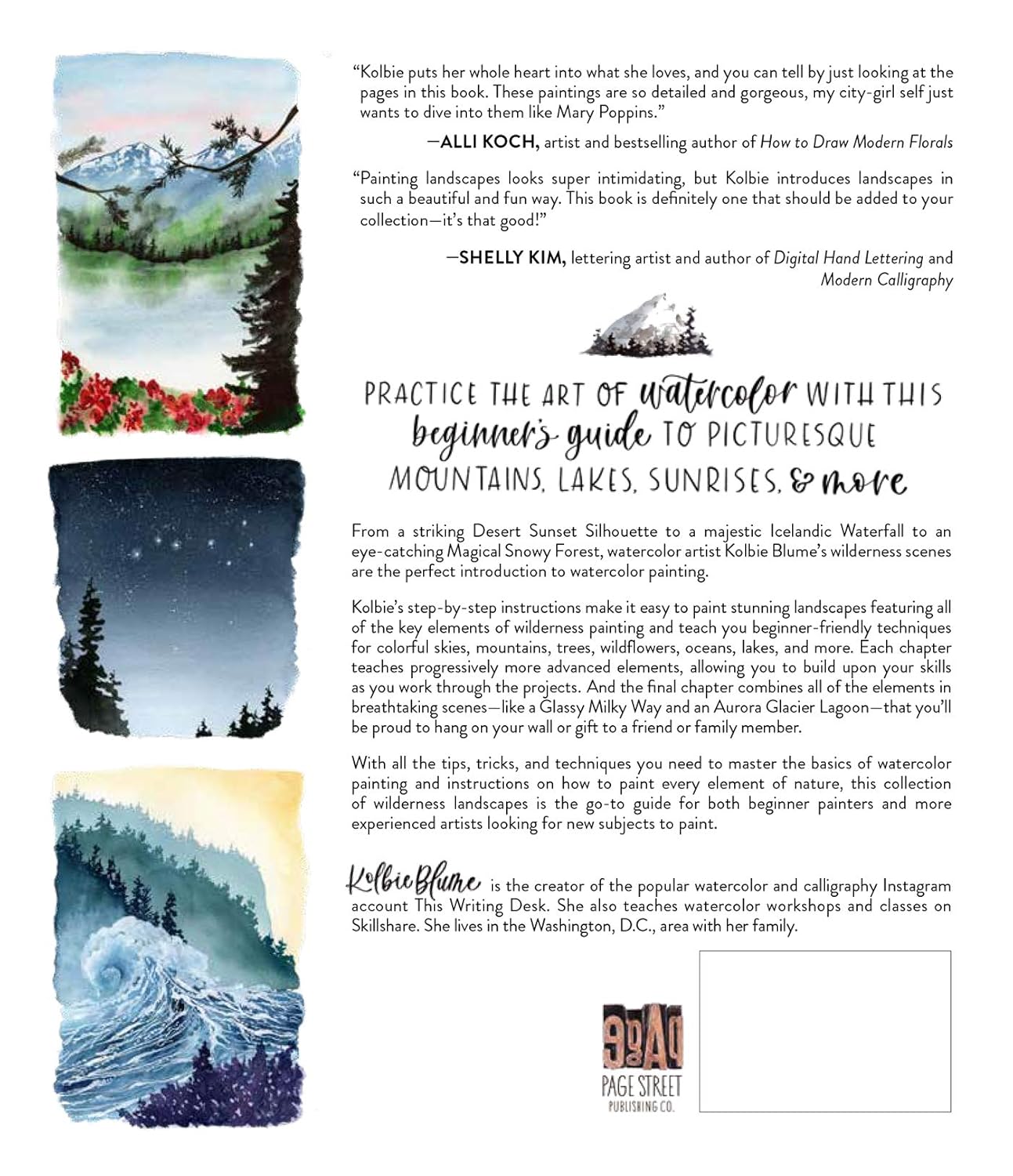 Wilderness Watercolor Landscapes: 30 Eye-Catching Scenes by Blume. Kolbie 9781645670964_1