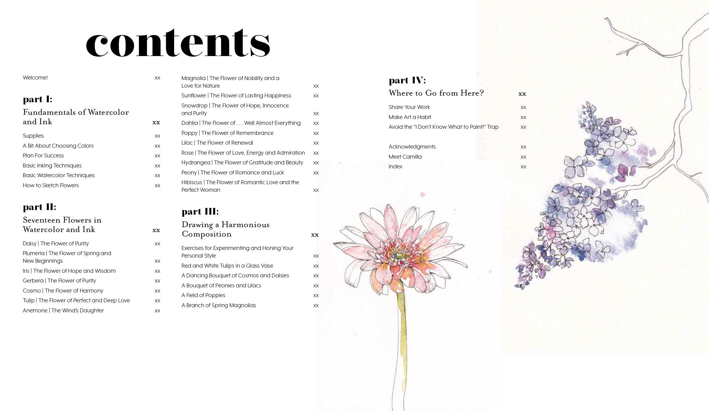 Ink & Wash Florals: Stunning Botanical Projects In Watercolor & Ink by Brix. 9781645676997_1