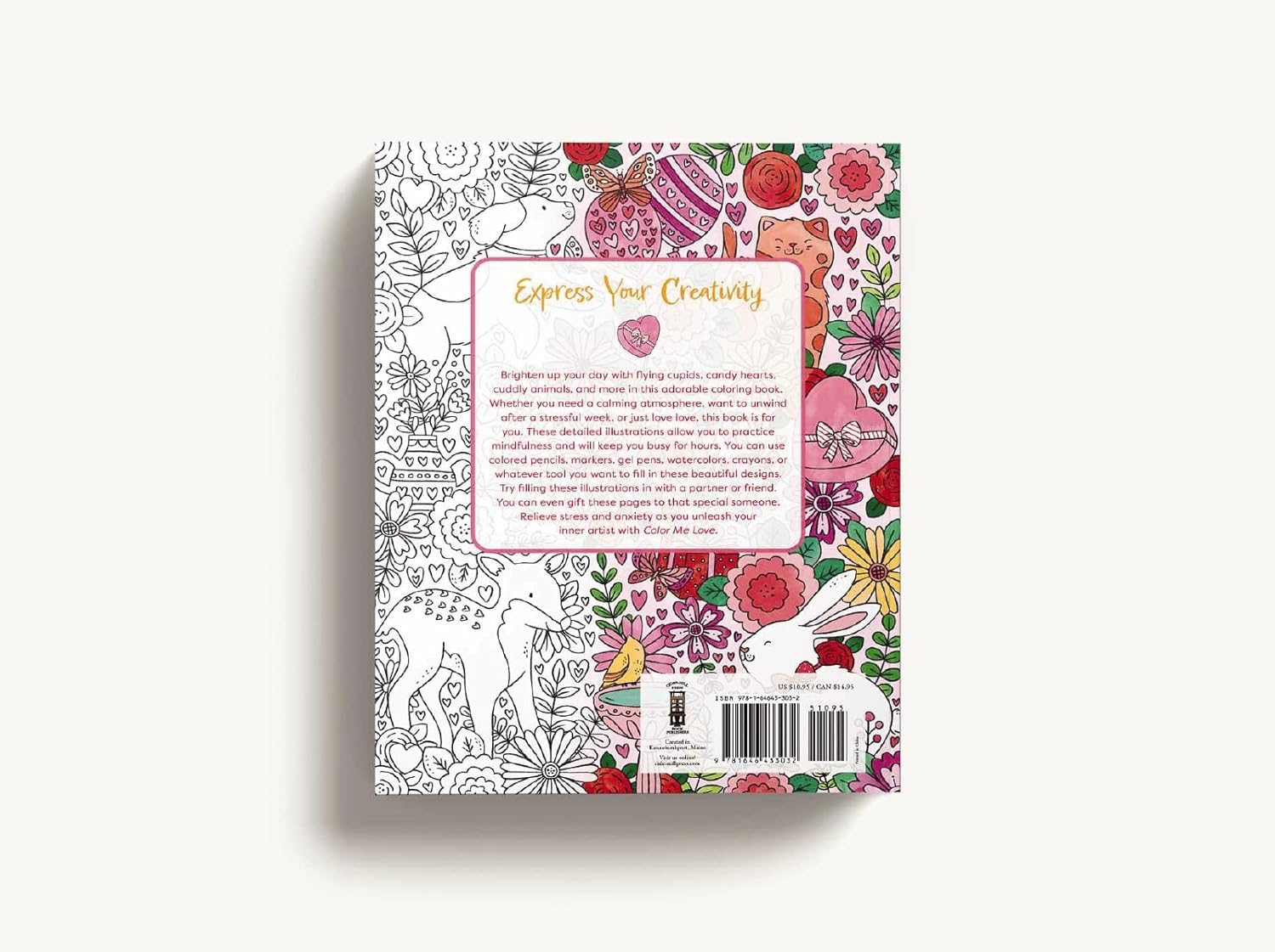 Color Me Love: A Valentine's Day Coloring Book by Editors Of Cider Mill Press 9781646433032_1