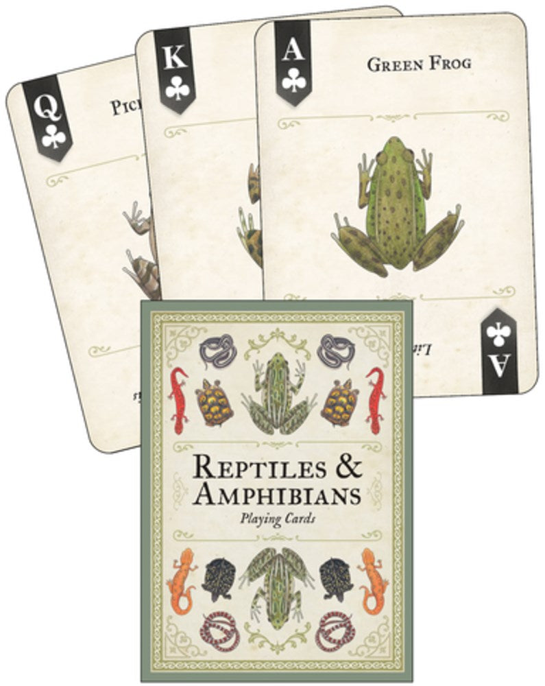 Reptiles and Amphibians Playing Cards - Illustrated by Bry. Mel 80 9781647556792