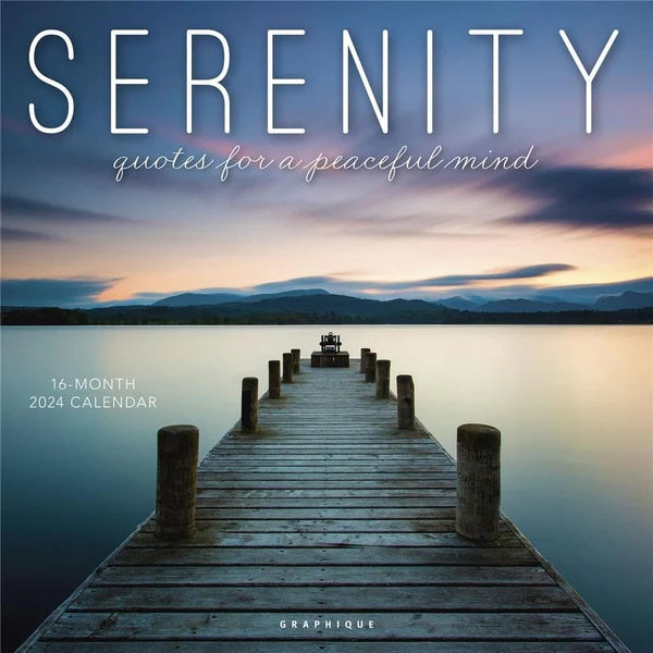 2024 Serenity Wall Calendar - Graphique 9781664821033