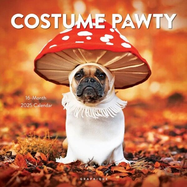 2025 Costume Pawty Wall Calendar 9781664836983