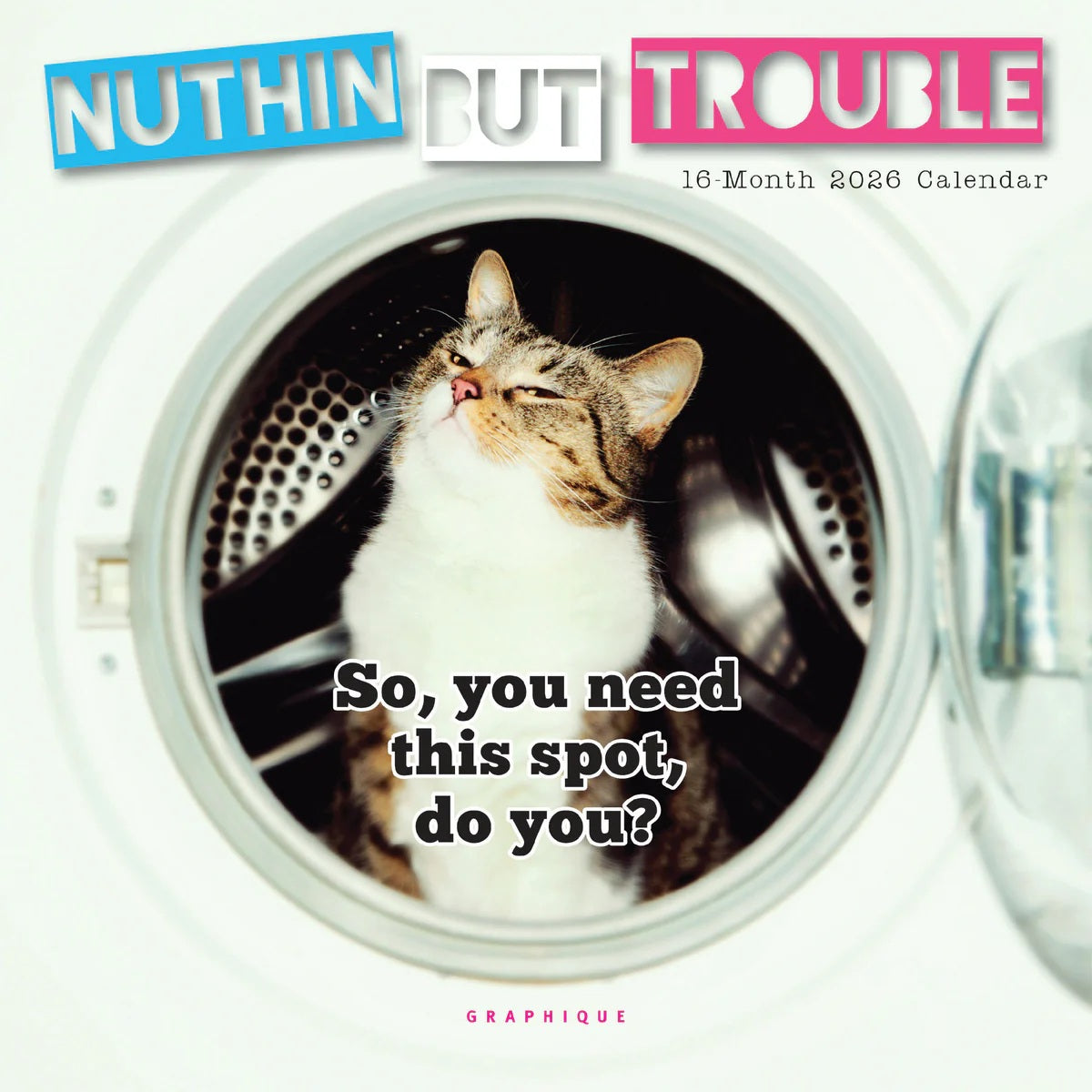 2026 Nuthin' But Trouble 7X7 Mini Wall Calendar 9781664843851_2df50a9d-c687-43f8-ad8e-1b01813e4e13