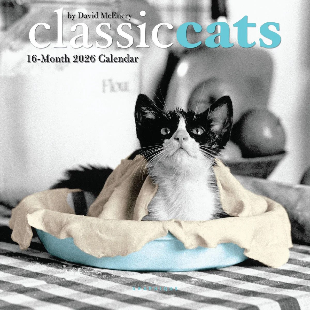 2026 Classic Cats 7X7 Mini Wall Calendar 9781664843899