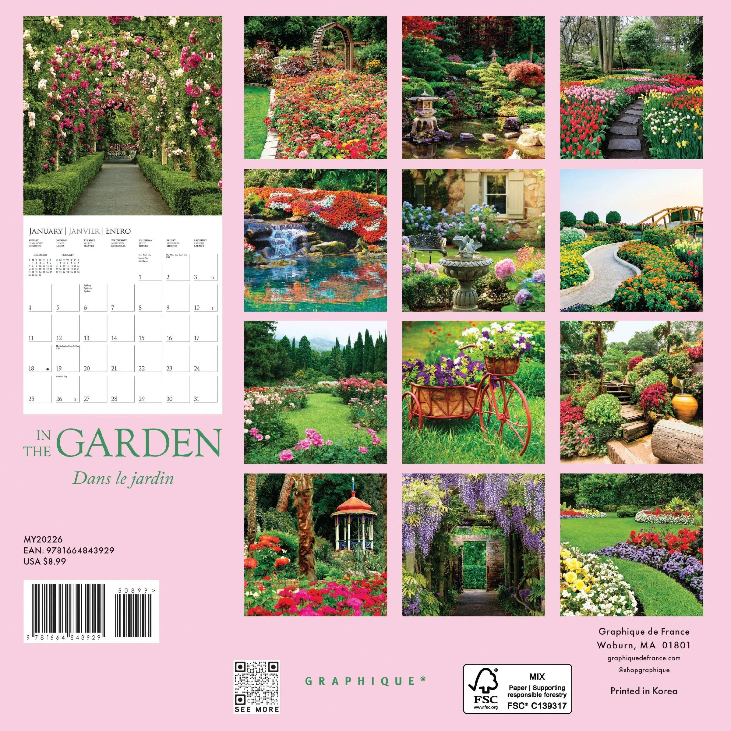 2026 In The Garden 7X7 Mini Wall Calendar 9781664843929_d3bb5fc0-9d06-478b-8555-4f5979498fcf