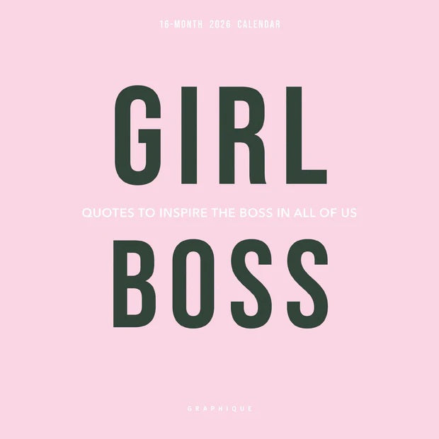 2026 Girl Boss 7X7 Mini Wall Calendar 9781664844124