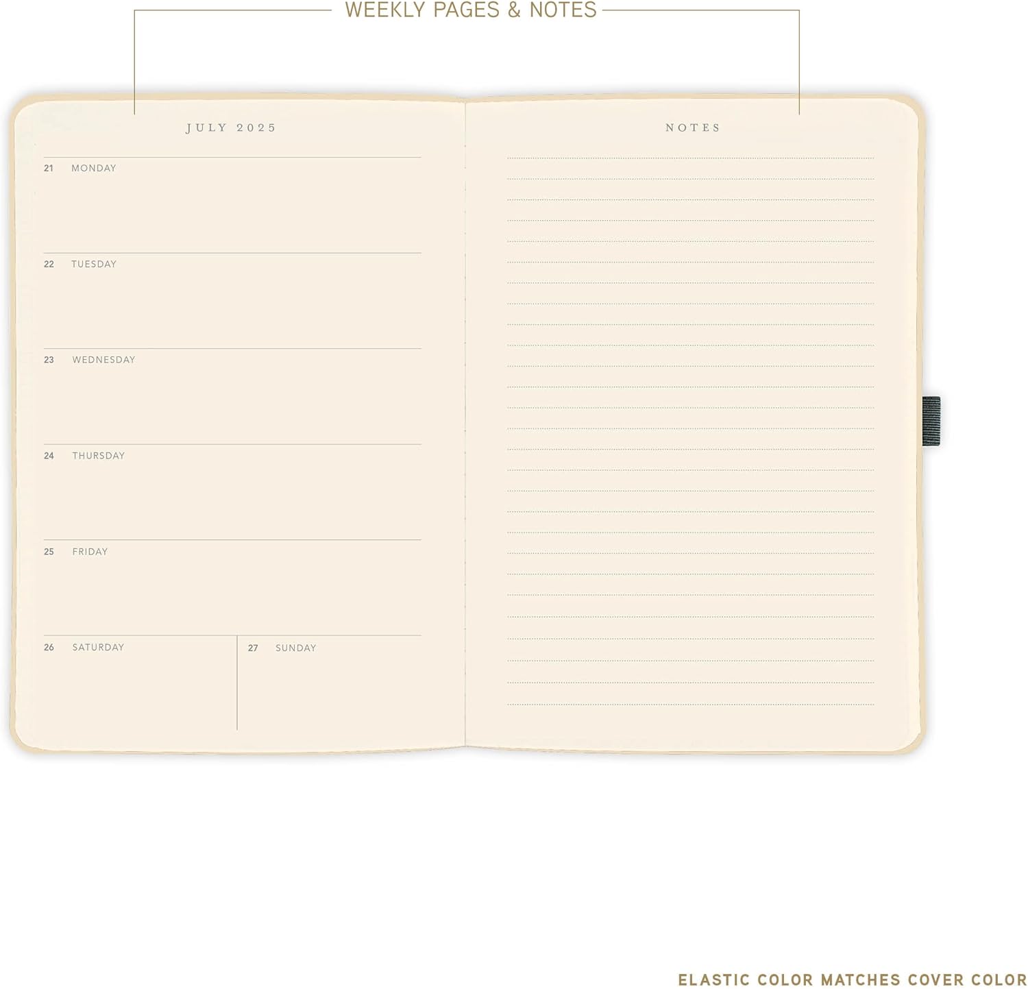 2026 6X8 Gold Apollo Vegan Leather Planner 9781664844278_1