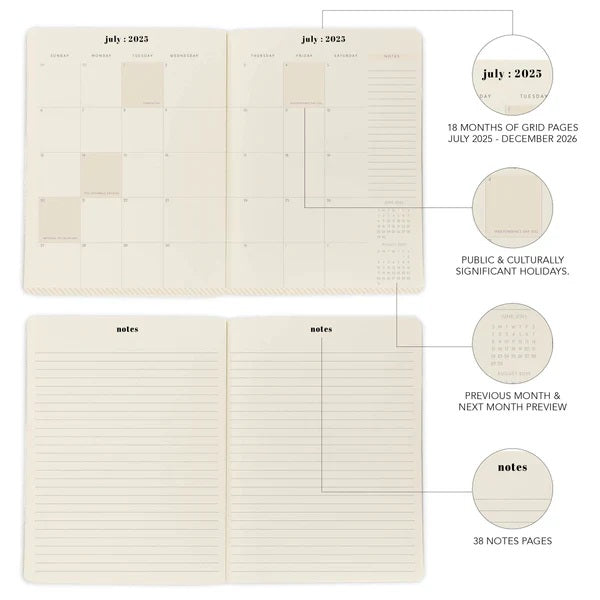 2026 Gingham Plaid 8X10 Monthly Planner 9781664844360_073b883d-58a5-45da-9d66-5c8b9caf478b