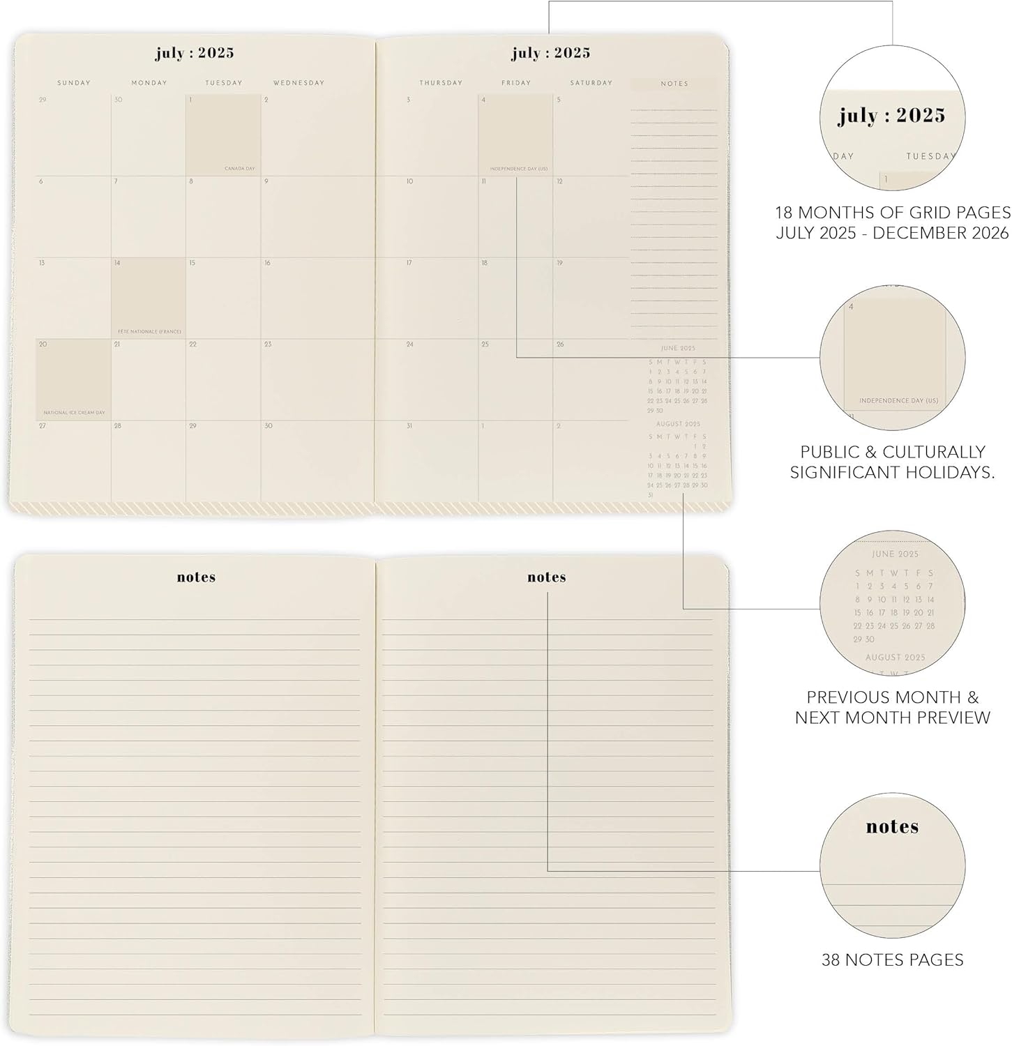 2026 Snoopy On House 8X10 Monthly Planner 9781664844391_3