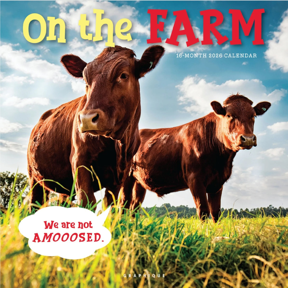 2026On The Farm 12X12 Wall Calendar 9781664844520