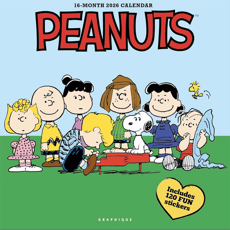 2026 Peanuts Happines Is 12X12 Wall Calendar 9781664844810