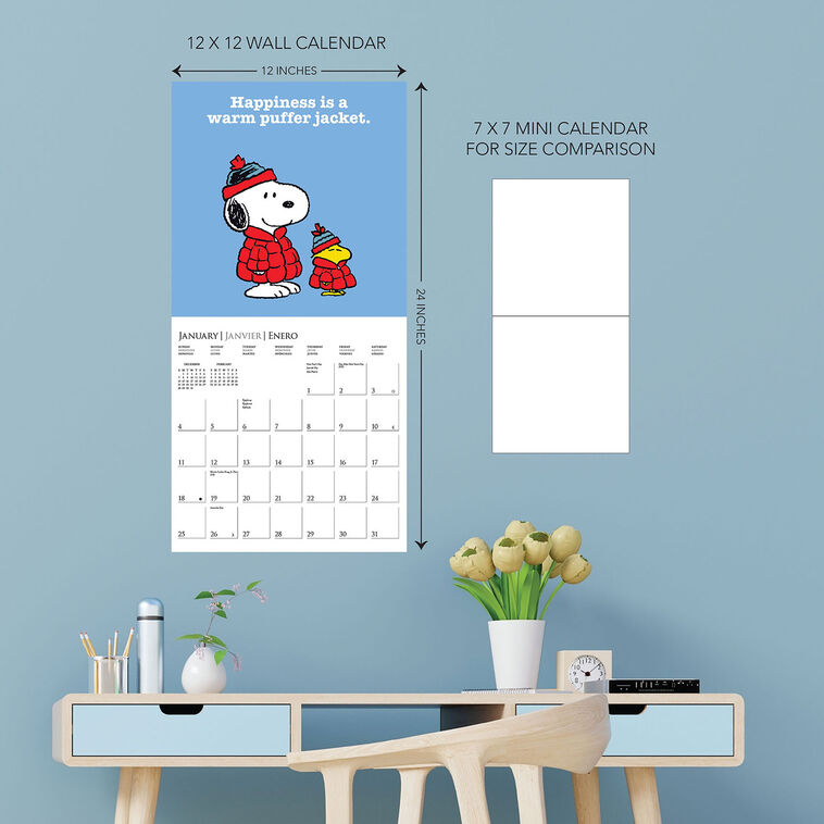 2026 Peanuts Happines Is 12X12 Wall Calendar 9781664844810_4