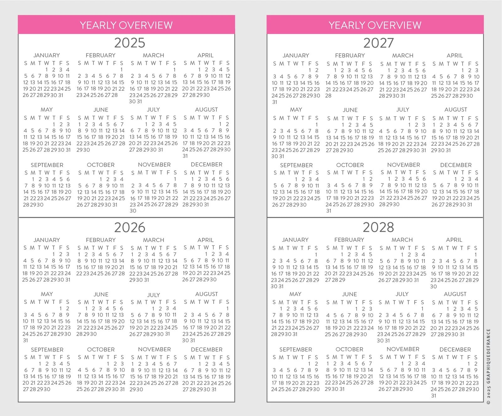 2026-2027 Typographic Two-Year Pocket Planner 9781664845107_2