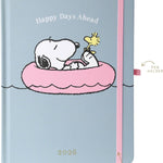 2026 Peanuts Pink Floatie 6X8 Hardbound Planner 9781664845282_3