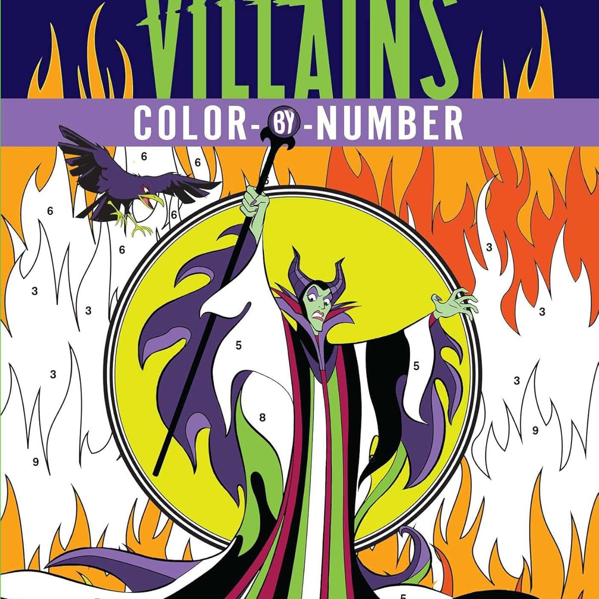 Disney Villains Color-By-Number by Thunder Bay Press 9781667200576