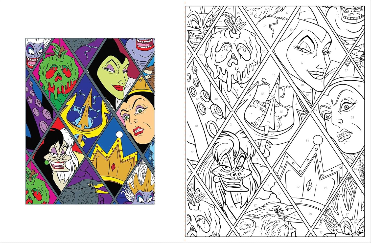 Disney Villains Color-By-Number by Thunder Bay Press 9781667200576_4