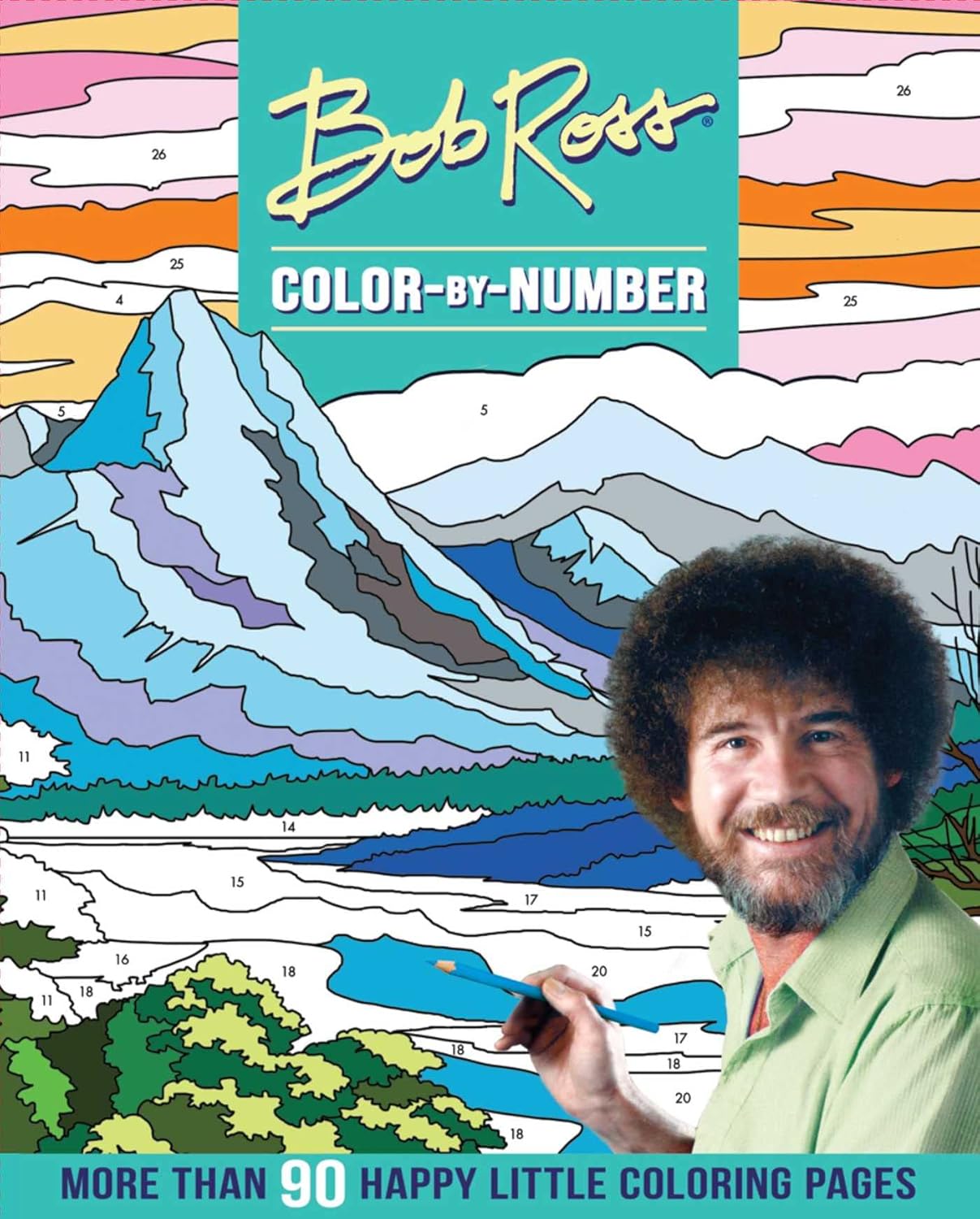 Bob Ross Color-By-Number 9781667201818