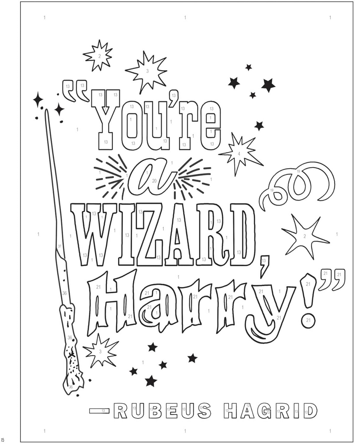 Harry Potter Color-By-Number by Thunder Bay Press 9781667206325_1