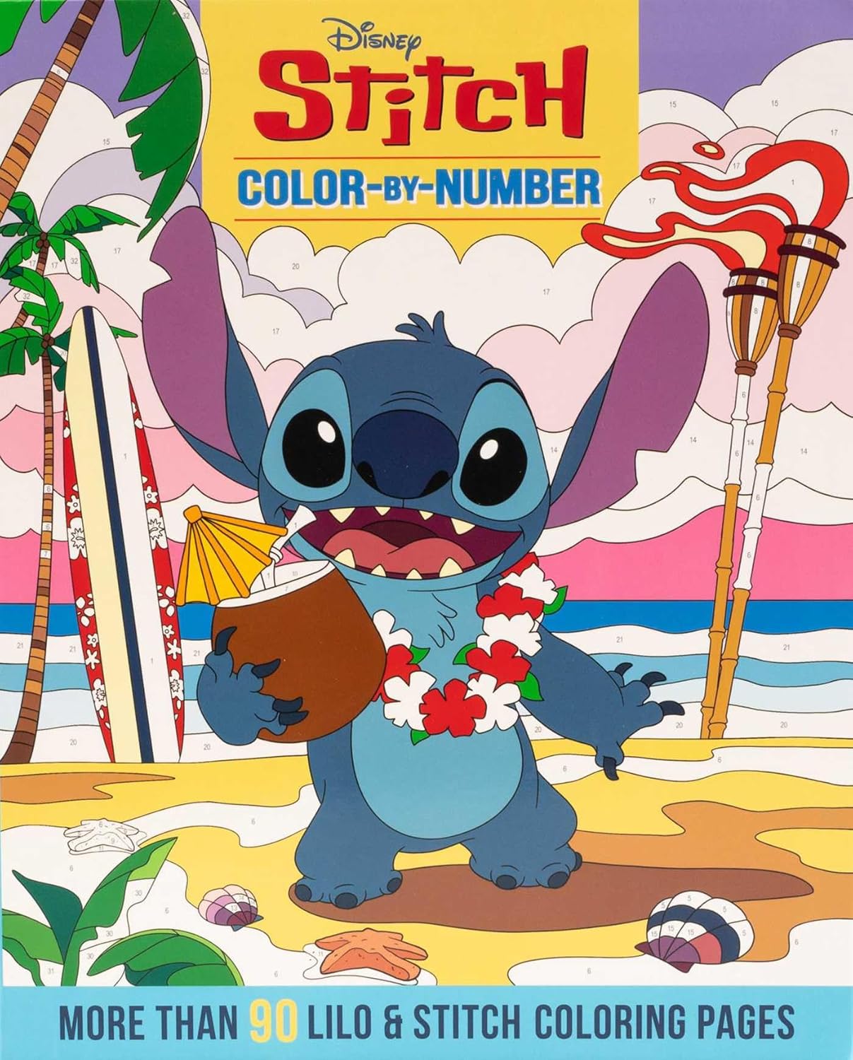 Disney Stich Color-By-Number by Thunder Bay Press 9781667208015