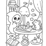Cozy Nightmare Glow-In-The-Dark Coloring by Thunder Bay Press 9781667211305_5