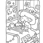 Cozy Nightmare Glow-In-The-Dark Coloring by Thunder Bay Press 9781667211305_6