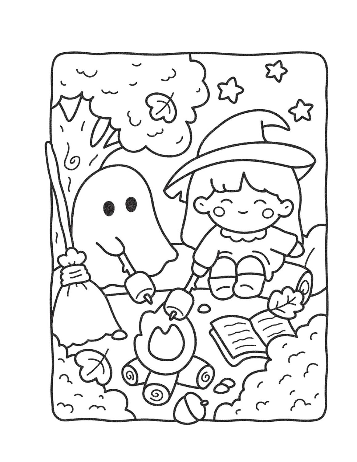 Cozy Nightmare Glow-In-The-Dark Coloring by Thunder Bay Press 9781667211305_7