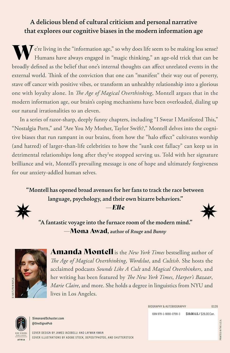 The Age Of Magical Overthinking by Montell. Amanda 20 9781668007983_1
