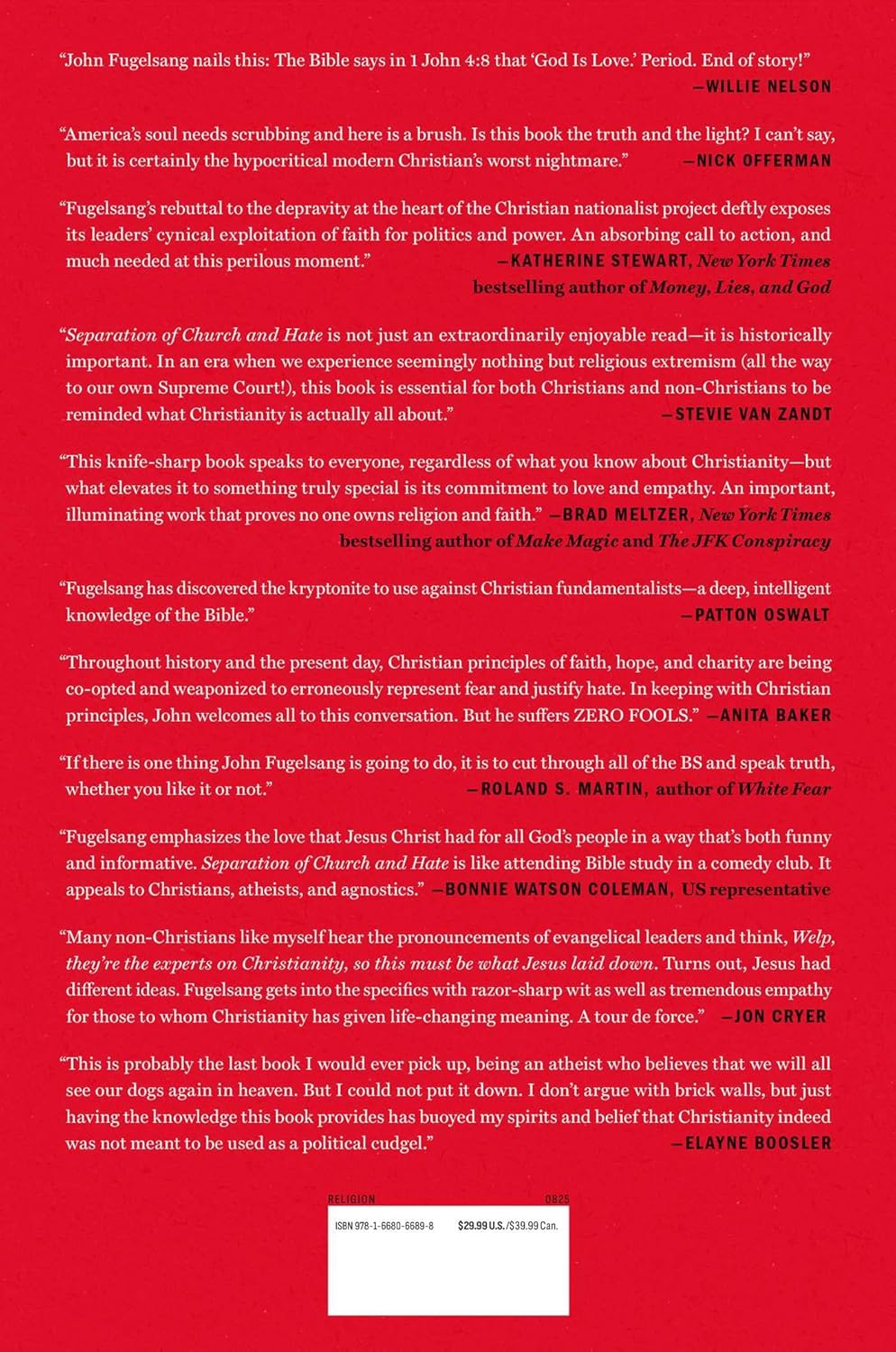 Seperation Of Church And Hate by Fugelsang. John 9781668066898_1