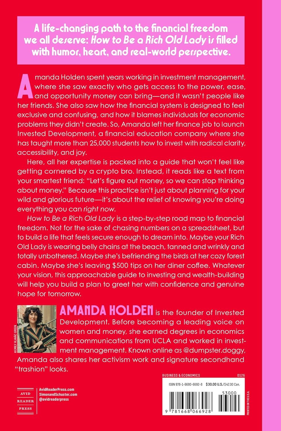 How To Be A Rich Old Lady by Holden. Amanda 20 9781668066928_1