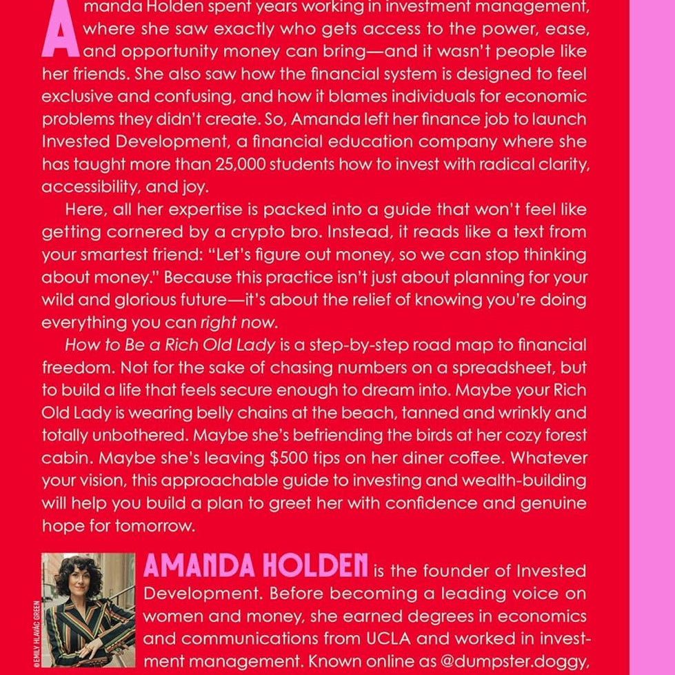 How To Be A Rich Old Lady by Holden. Amanda 20 9781668066928_1